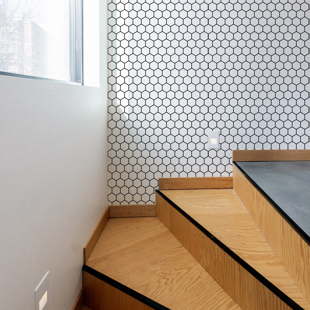 Hexagon tiles removable wallpaper