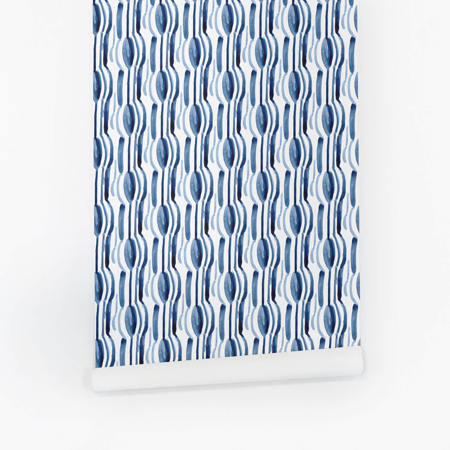 Blue watercolor removable wallpaper by Livettes Livettes Wallpaper