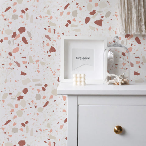 Clay Terrazzo Wallpaper