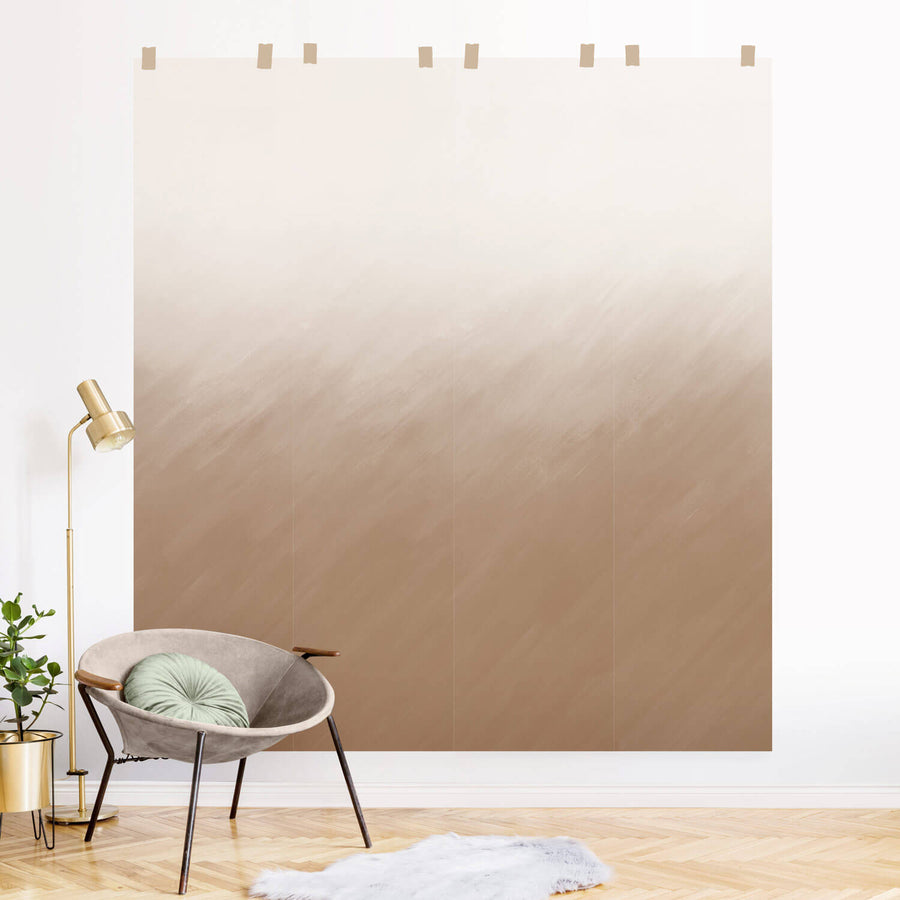 beige color ombre inspired wallpaper design for modern home interior