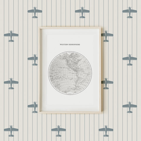 Carta da parati aereo vintage