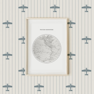 Vintage airplane wallpaper