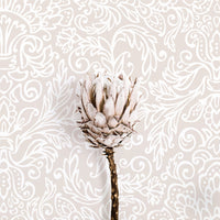 Pale pink floral imprint removable wallpaper