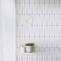 scandinavian simple geometric lines pattern wallpaper peel and stick