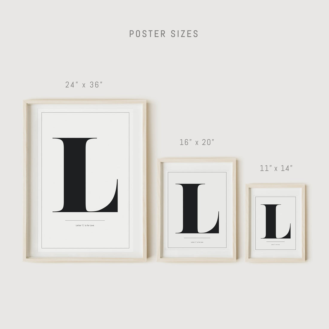 Poster sizes