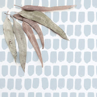 Light blue color removable wallpaper in watercolor style