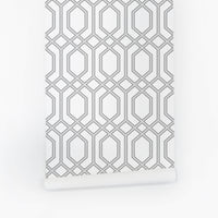 elegant and simple moroccan inspired peel and stick wallpaper