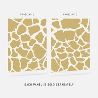 faux gold giraffe pattern peel and stick wallpaper