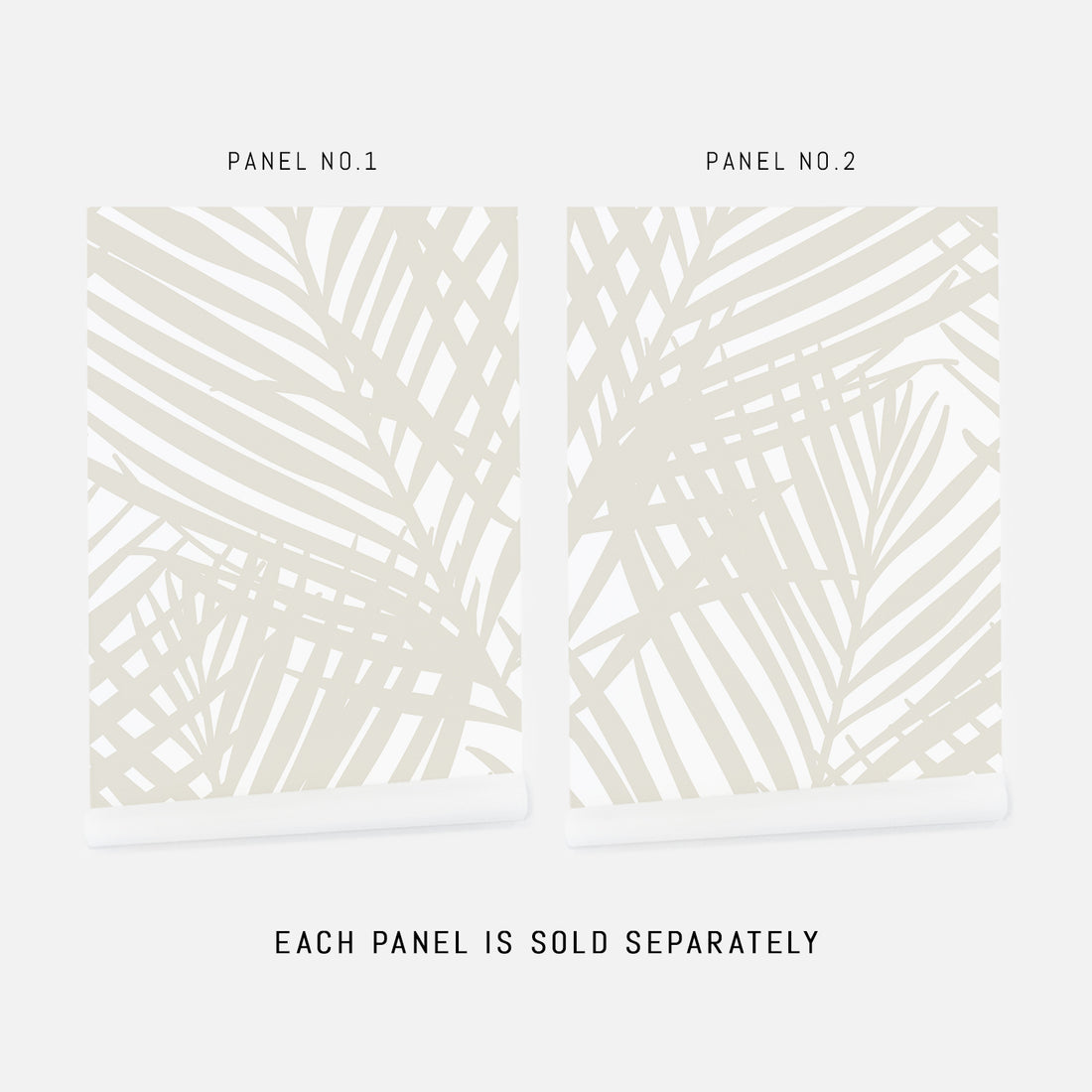oversized palm leaf pattern removable wallpaper