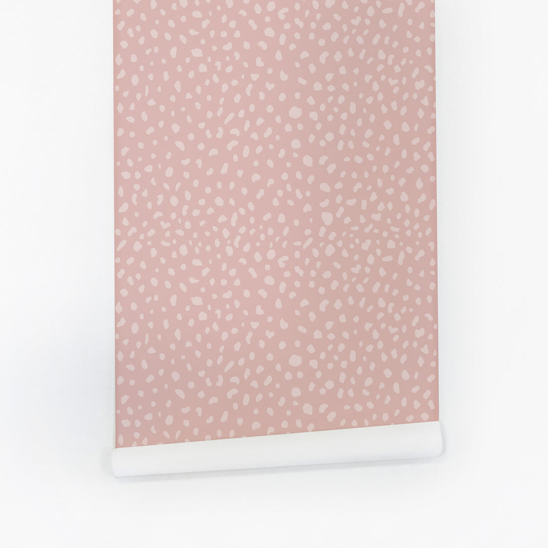 Pale pink animal print removable wallpaper by Livettes