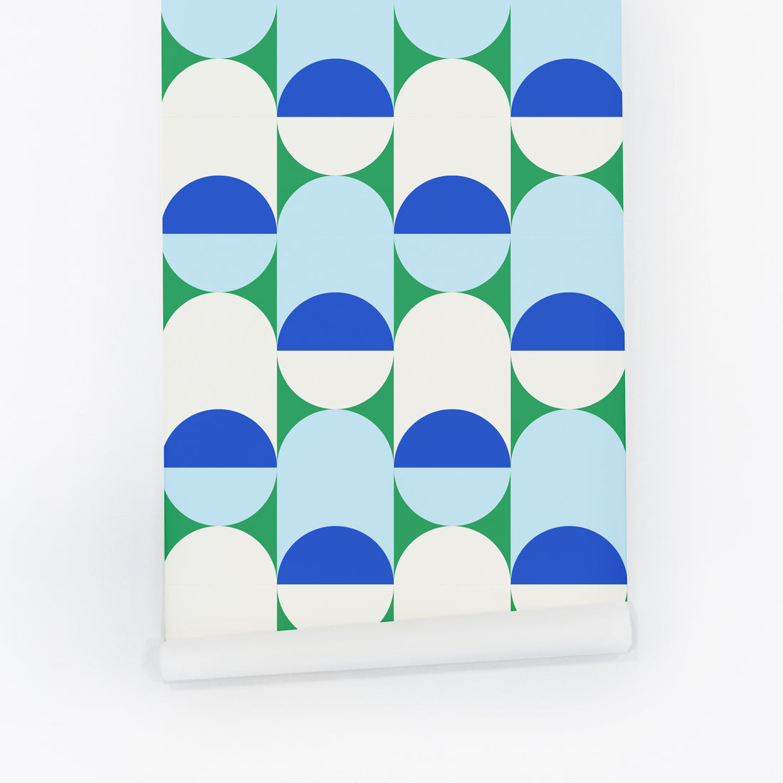 bold colors geometric circles inspired removable wallpaper