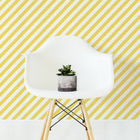 modern yellow diagonal stripe wallpaper pattern