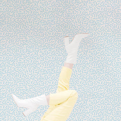 small blue pattern wallpaper design
