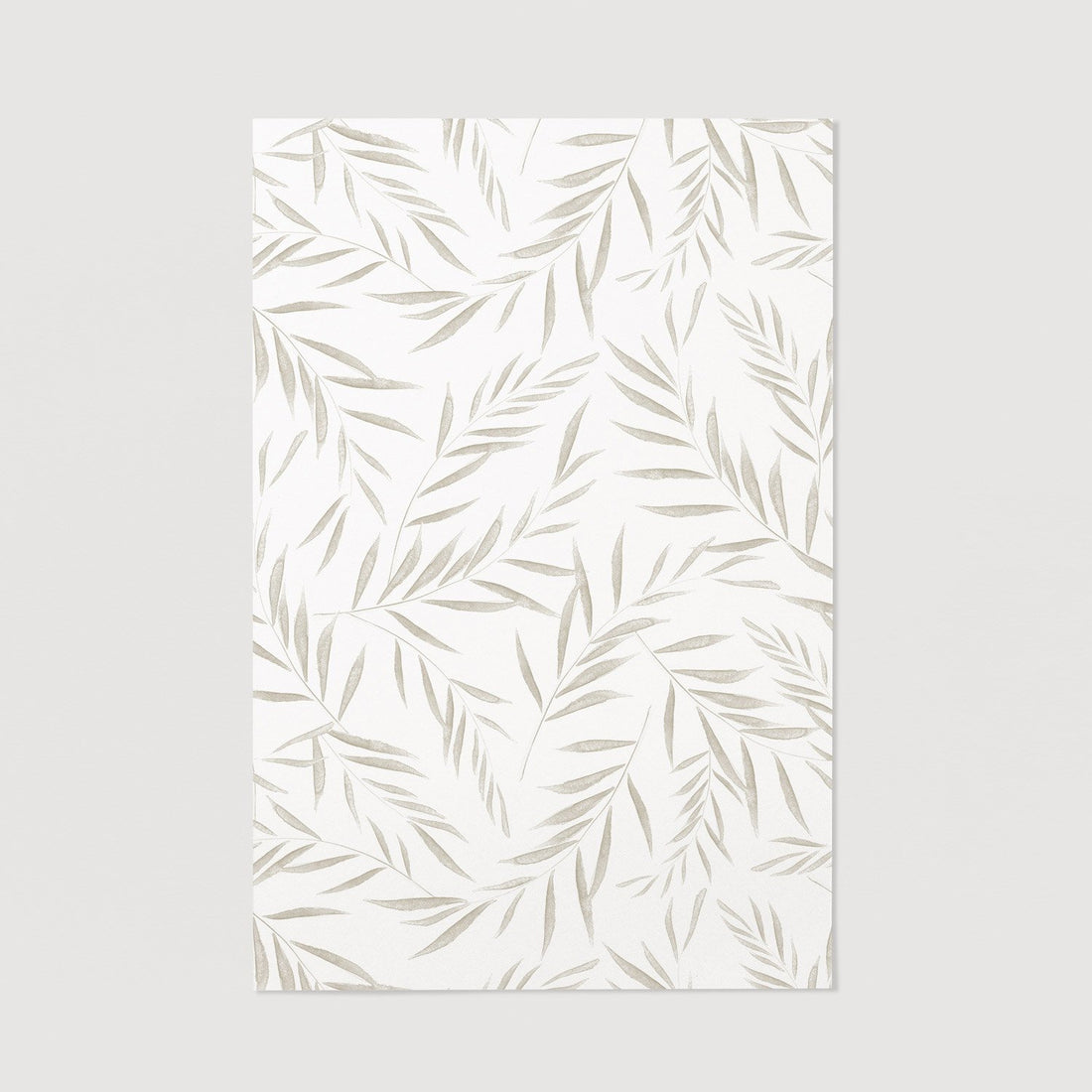 Watercolor olive tree leaves poster