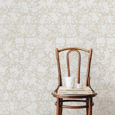 Neutral Granny Chic Design Wallpaper
