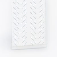 light blue delicate chevron pattern removable wallpaper