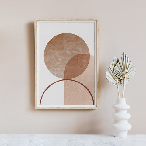 Poster con stampa geometrica astratta