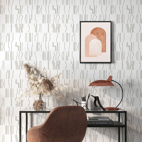 Geometric Drawing Lines Design Wallpaper